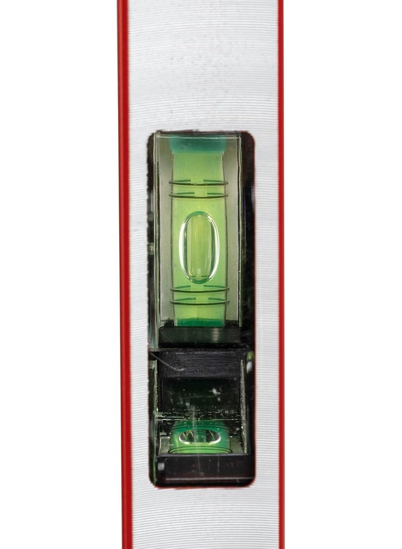 إم تي إكس مقياس المستوى المغناطيسي من الألومنيوم MTX، مطحون، 3 فتحات (مرآة واحدة)، مقوى (600 مم) - Image 5