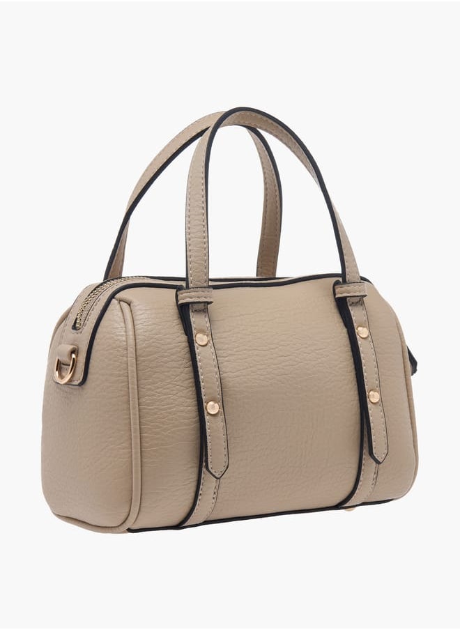 Celeste - Women Solid Tote Bag with Zip Closure and Double Handle - Image 1