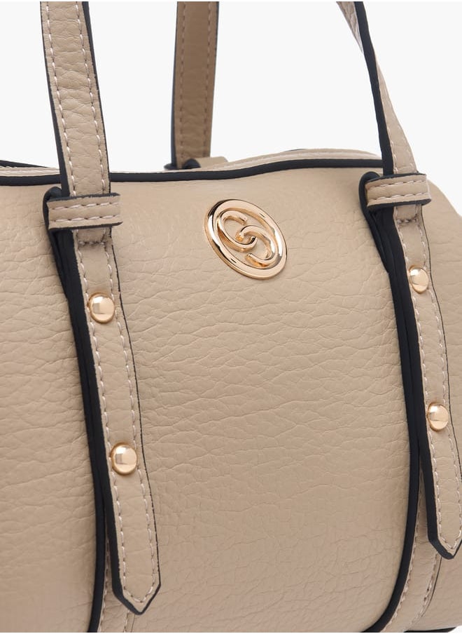 Celeste - Women Solid Tote Bag with Zip Closure and Double Handle - Image 1