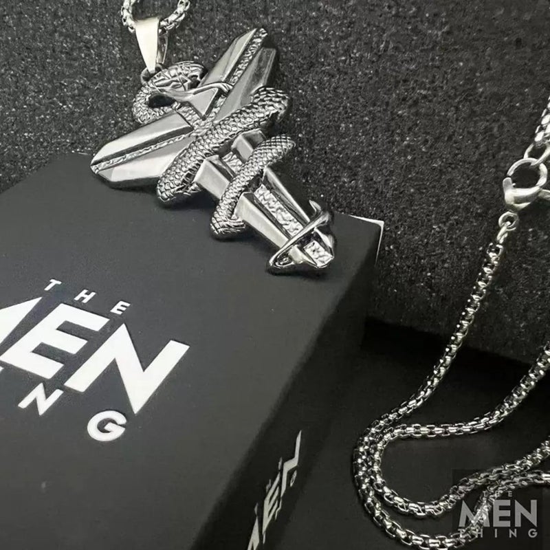 ringzinnie Silver Plated Pendant Necklace for Boys/Men - Stainless Steel Chain for Fashion & Gift - Image 4