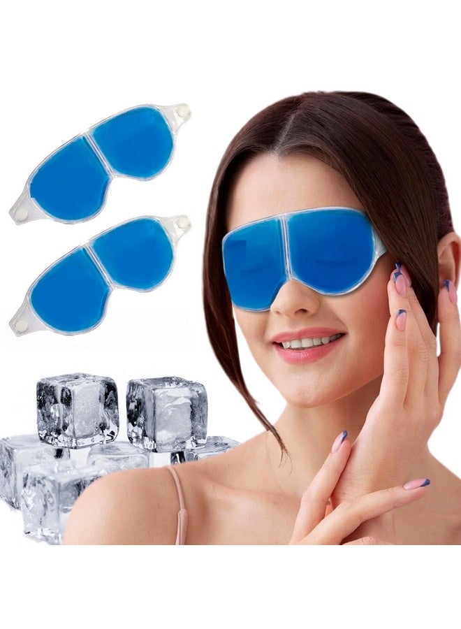 ON GATE Topinon Cooling Eye Mask for Puffy Eyes, Cold Eye Mask Eye Ice Pack for After Eyes Surgery, Tension Stress Relief, Itchy Eyes, Headaches, Dark Circles - Blue (BIG) - Image 1