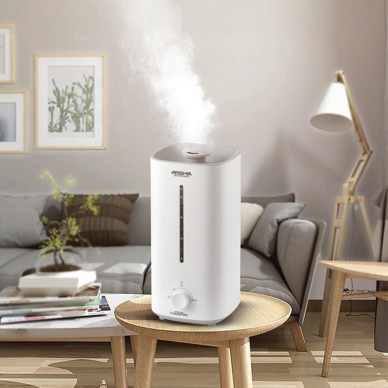 Arshia Premium 22W Ultrasonic Humidifier with 4.5L Capacity, White - Image 4