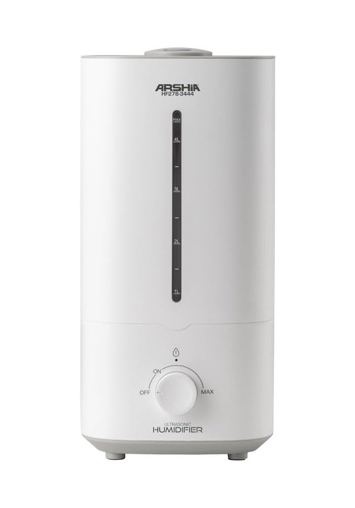 Arshia Premium 22W Ultrasonic Humidifier with 4.5L Capacity, White - Image 1