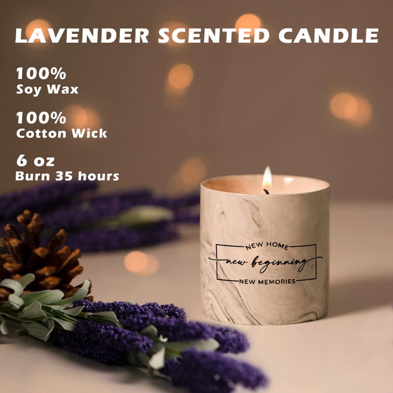 Freejac House Warming Gifts New Home Housewarming Gift for Women Men Friend New Home Gift Ideas New Homeowner Gifts House Warming Decoration Party Decor Porcelain Ceramics Scented Candle - Image 3