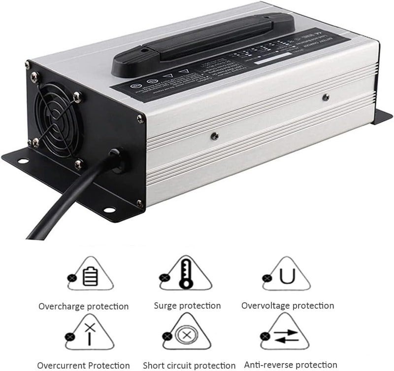 ZCBYBT 1200W High Power Battery Charger with LED Display - Image 3