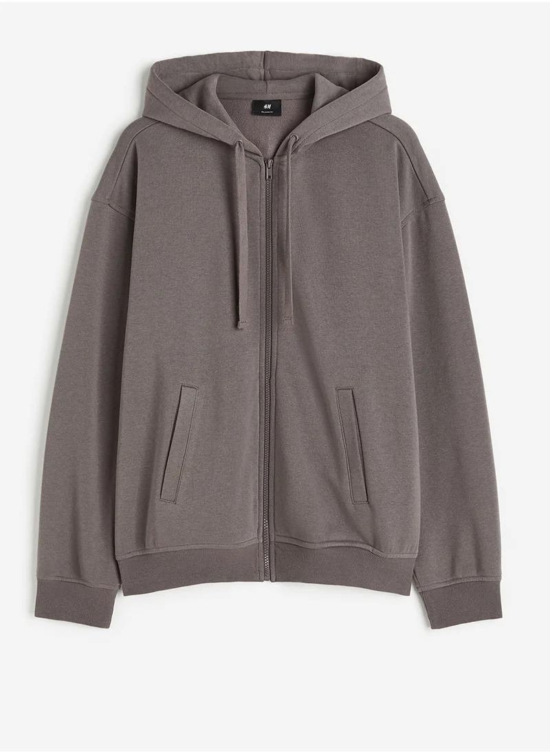 H&M Relaxed Fit Zip-Through Hoodie