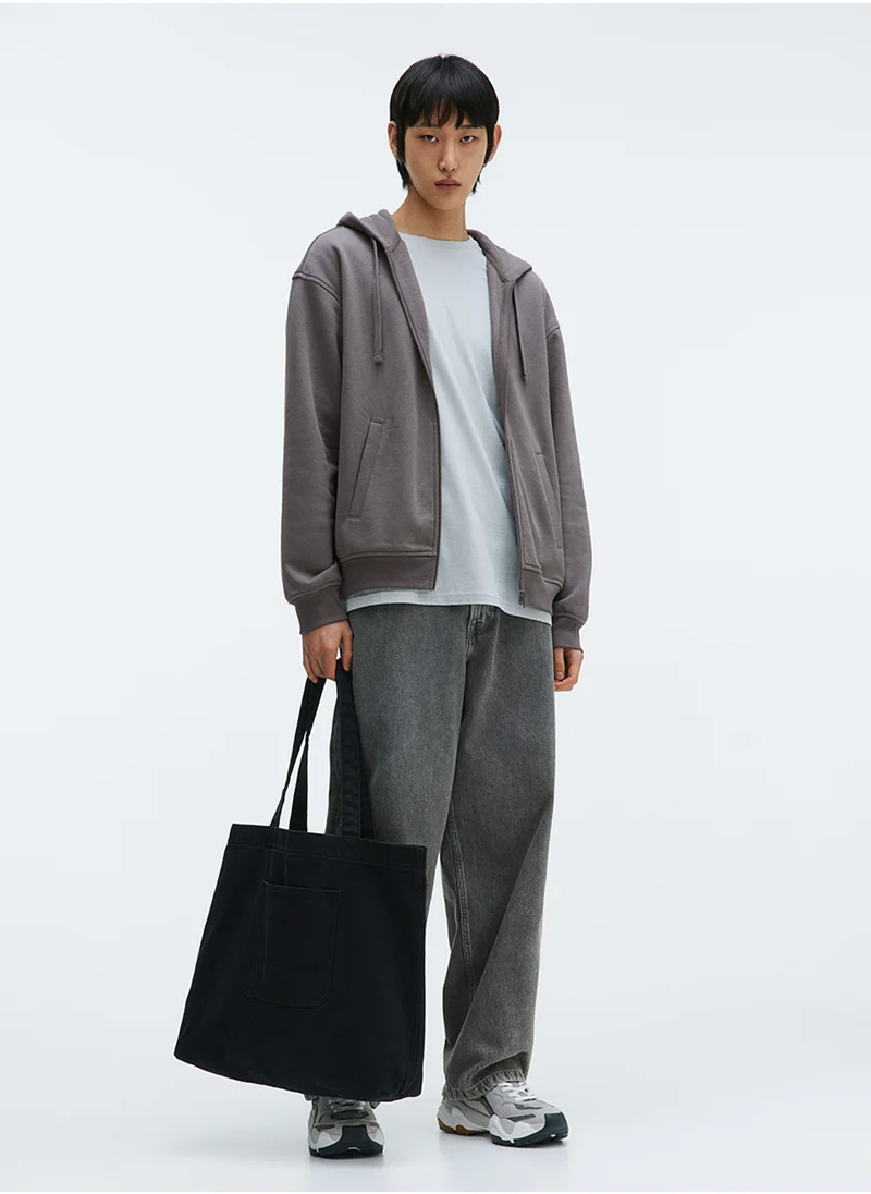 H&M Relaxed Fit Zip-Through Hoodie