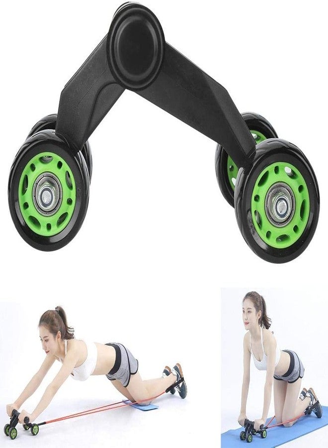 MANOGYAM 4 Wheel Ab Roller with Hand Gripper | Adjustable Hand Gripper | Ab Exerciser | Hand Grip Strengthener | Finger Exerciser | Fitness Accessories | Home Workout - Image 2
