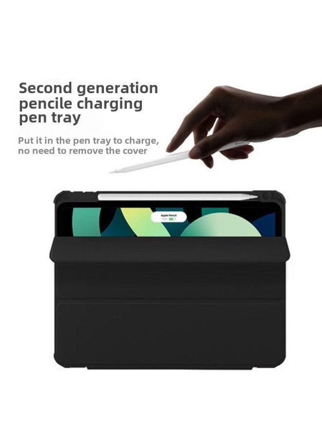 جراب واقٍ مناسب لجهاز iPad Pro 2024 مع فتحة قلم 13 من الأكريليك 11 جراب جلدي مسطح لجهاز iPad - اللون: أخضر ماتشا - الطراز المطبق: iPad Air4/5 2022 10.9 بوصة/Pro11 2022/2021/2020/2018 عالمي - Image 3