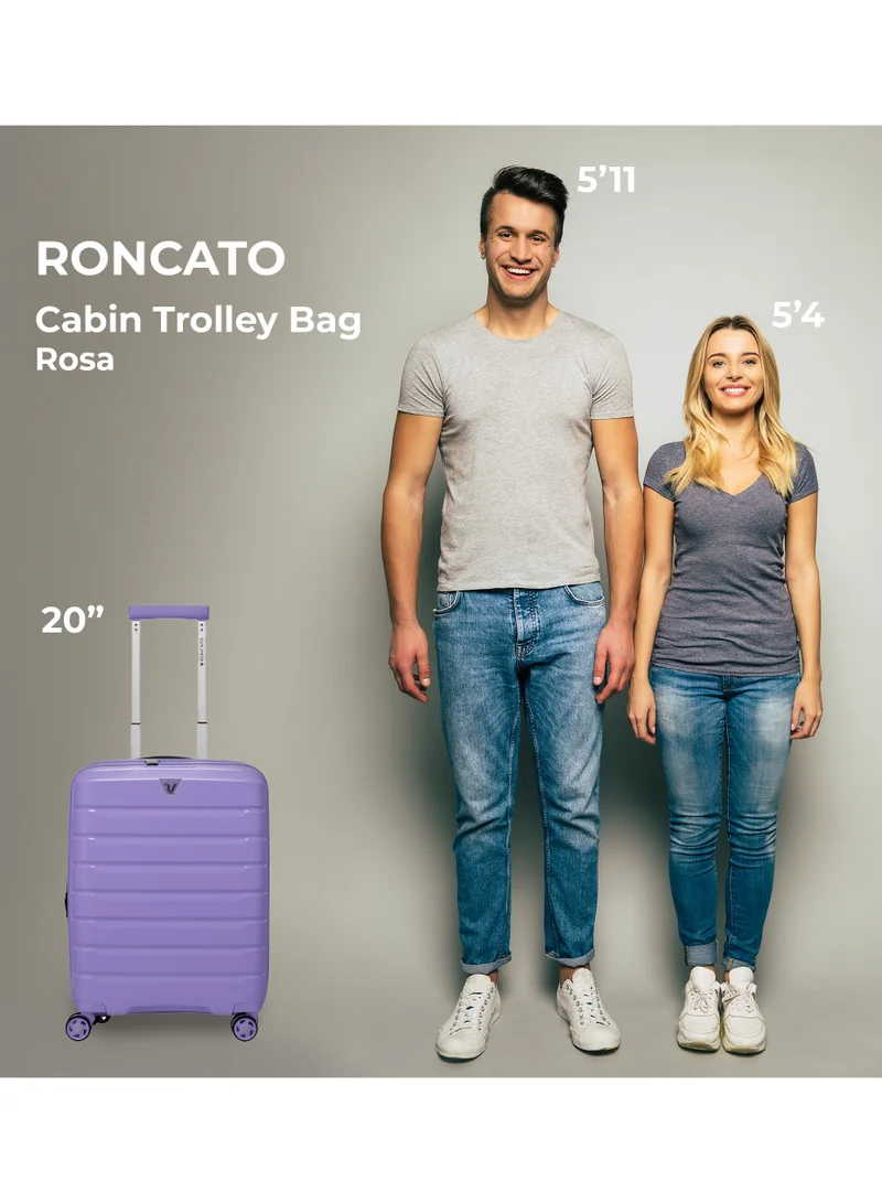 RONCATO RONCATO | Cabin Trolley Bag | Purple | 20 inches | 4WD wheels | Hard material | PP material | 1Piece | TSA Lock