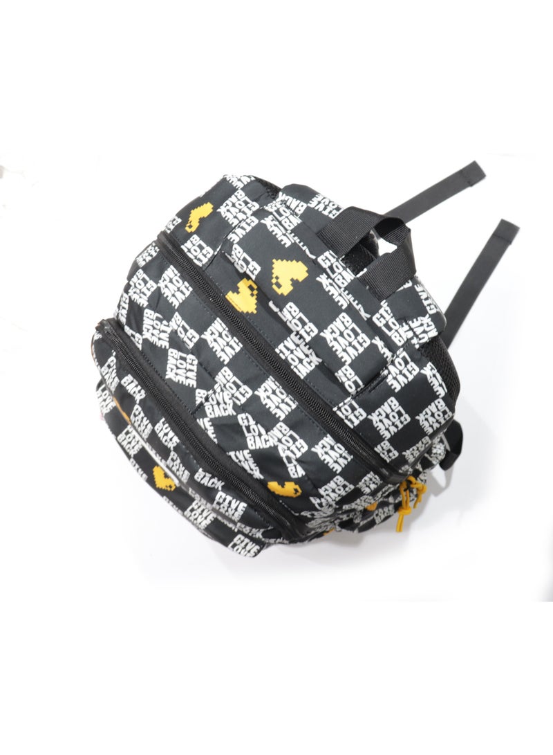 school backpack for girls, made of high quality nylon blend, Black - Image 5