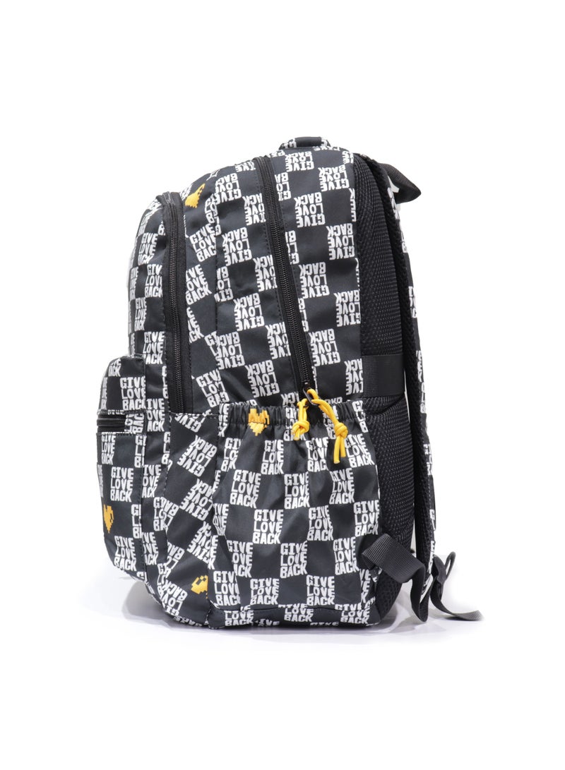 school backpack for girls, made of high quality nylon blend, Black - Image 3