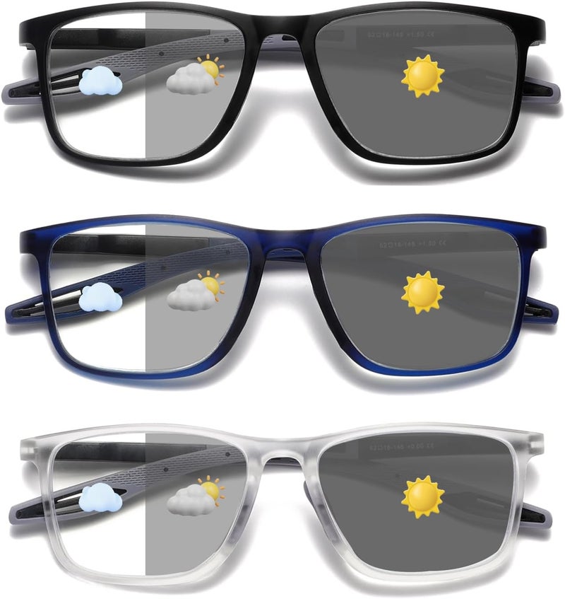 Hubeye TR90 Sports Reading Glasses for Men and Women Good Square Comfortable Flexible Anti-Blue Computer Glasses High Quality Comfortable Reading Aid - Image 1