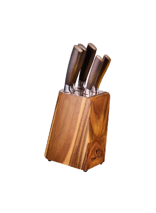 PARFAIT 5-Piece Knife Block Set 35.7 x 10 x 21.2 cm 174B34 - Image 1