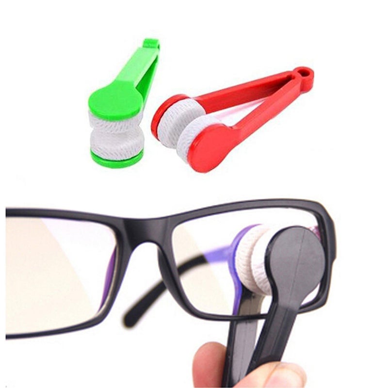 MX TAB Mini Sun Glasses Eyeglass Microfiber Spectacles Cleaner Soft Brush Cleaning Tool Mini Microfiber Glasses Eyeglasses Cleaner Cleaning Clip (Multicolor) (6) - Image 3
