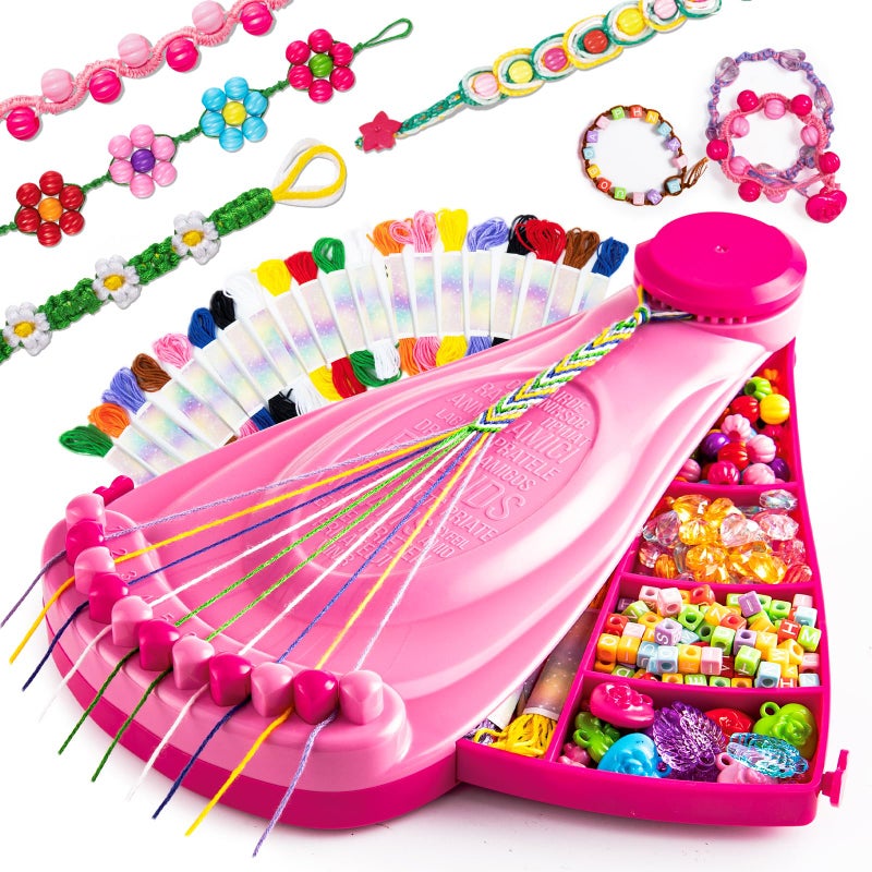 PC Friendship Bracelet Making Kit for Girls Age 812 with 422 Beads 20 Threads Arts and Crafts for Kids Jewelry Making Kit Christmas Birthday Gifts Easy Bracelet Maker - Image 2