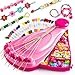 PC Friendship Bracelet Making Kit for Girls Age 812 with 422 Beads 20 Threads Arts and Crafts for Kids Jewelry Making Kit Christmas Birthday Gifts Easy Bracelet Maker - Image 3