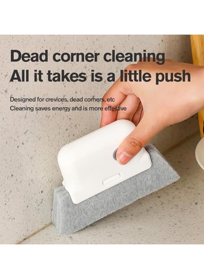 Window Cleaning Brush, Multi-functional Groove Cleaning Brush for Home Use 3 in 1 for Cleaning Window Track, Sliding Doors, Threshold, Tile Lines, Shutters, Car Vents, Keyboards and Small Spaces Multicolor - Image 4