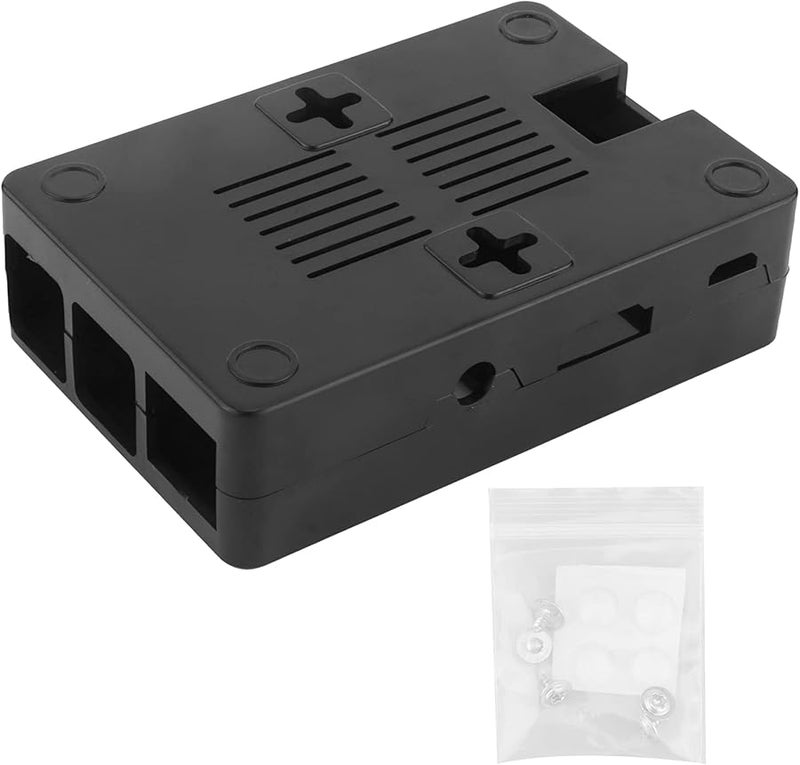 Black Wall Mountable Computer Case with Enhanced Heat Dissipation Protective Enclosure - Image 3