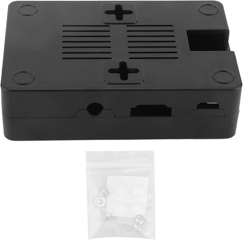 Black Wall Mountable Computer Case with Enhanced Heat Dissipation Protective Enclosure - Image 2