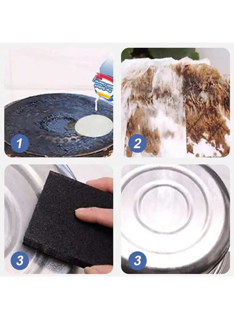 Zikra Hob & Stainless Steel Cleaner, Gel Cleaner for Cookware Bottom, Removes Stubborn Stains and Oil, Powerful MultiPurpose Bubble Cleaner Foam Spray for Kitchen, Oven, Microwave, Tiles