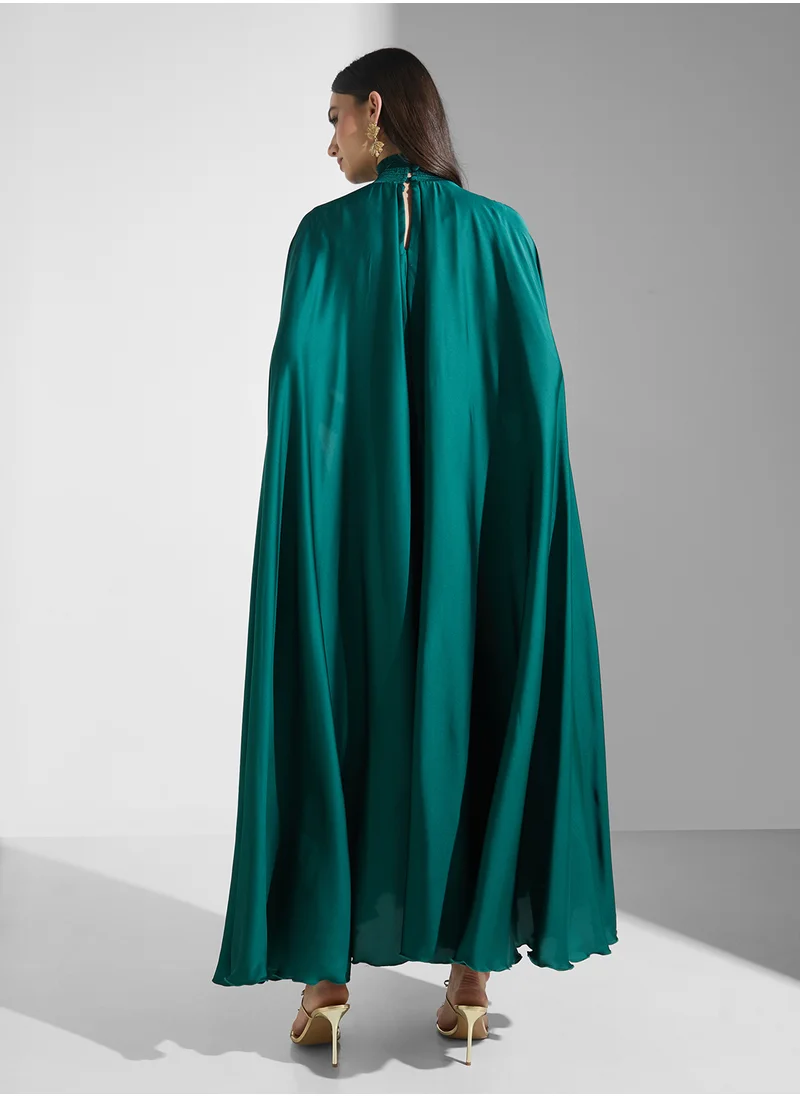 جولدن ابل High Neck Belted Dress