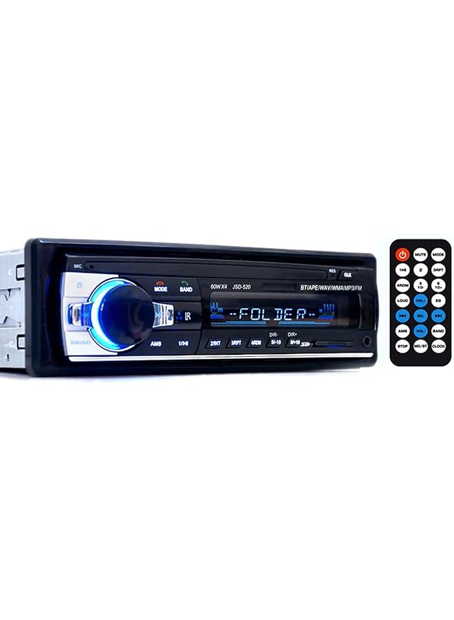 Generic Car Radio Audio Usb/Sd/Mp3 Player Receiver,Bluetooth Hands-Free With Remote Control Black 1 Din,Black Joybuysaudi  - Image 1