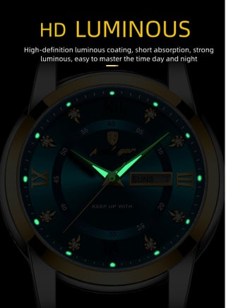 Watches for Men ,Waterproof Luminous Men's Watch Quartz-Case 41mm - view 5