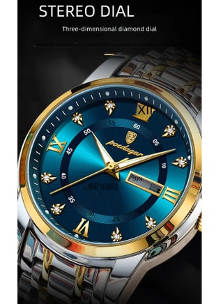Watches for Men ,Waterproof Luminous Men's Watch Quartz-Case 41mm - view 3
