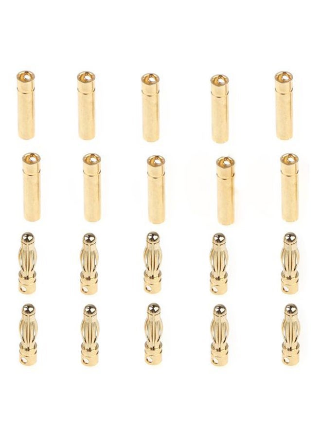 NIBEMINENT Pair Of 10 Bullet Banana Plug Connectors  - Image 2
