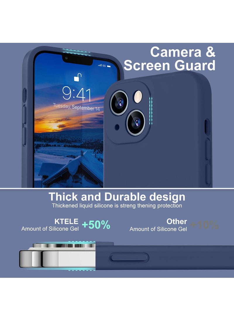 Color Fans - Case for Apple iPhone 13 6.1 inch Silicone Cover Soft Blue - Image 1