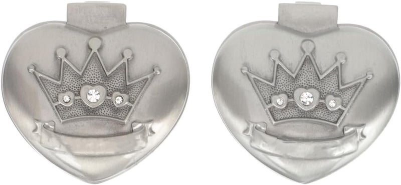 SHOWERORO 2pcs Box Hair Box First Curl First Tooth First Haircut Keepsake Crown Portable Clothes Dryer Christening for Zinc Alloy Diamond - Image 1