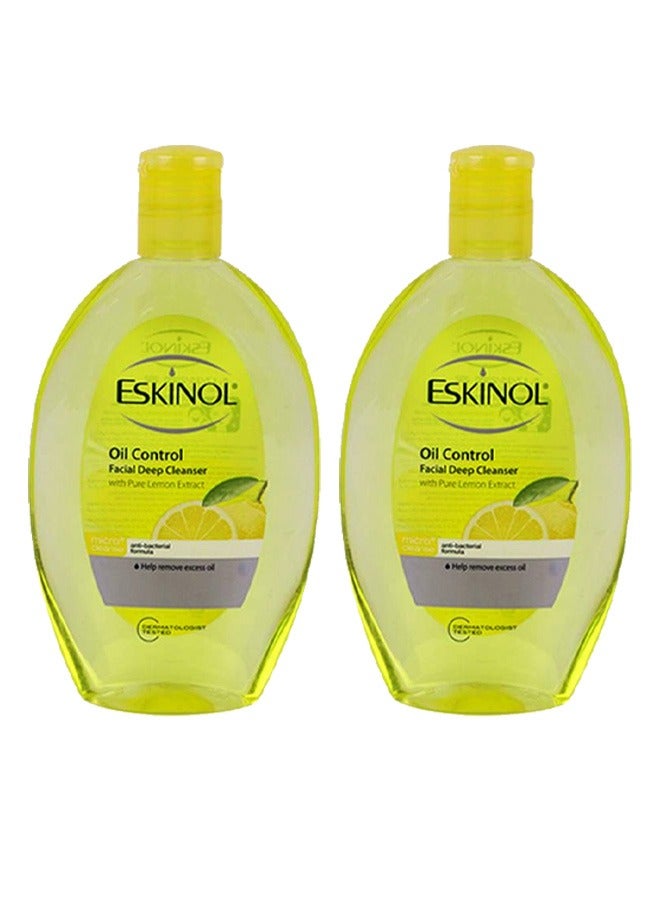 Eskinol 2 Pieces Of Facial Deep Cleanser With Lemon  Extract 225ml