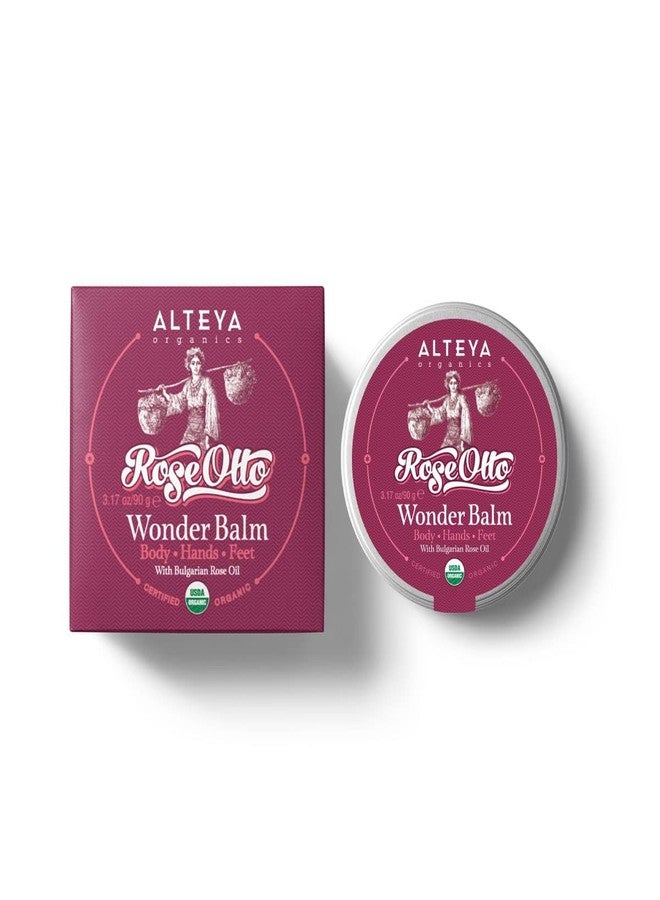 Alteya Organics Wonder Balm Rose 3 Oz/90g - USDA Certified Organic Natural - Image 2