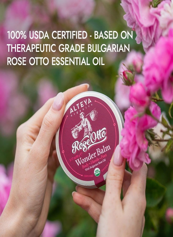Alteya Organics Wonder Balm Rose 3 Oz/90g - USDA Certified Organic Natural - Image 4