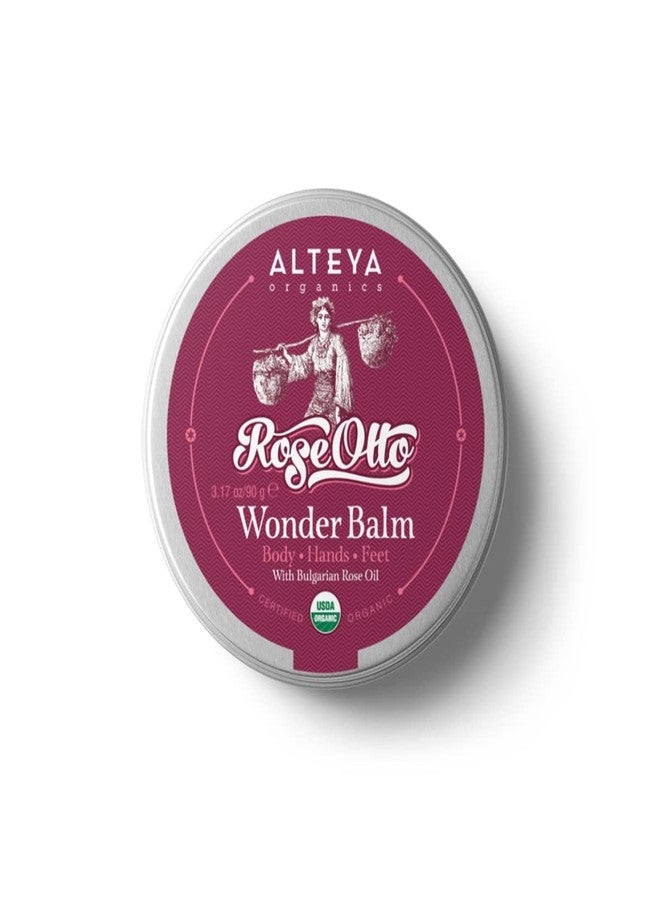 Alteya Organics Wonder Balm Rose 3 Oz/90g - USDA Certified Organic Natural - Image 1