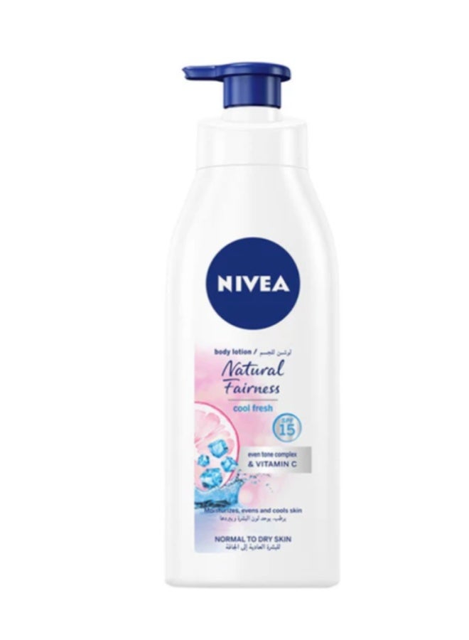 NIVEA NATURAL GLOW COOL FRESH BODY LOTION 400 ML