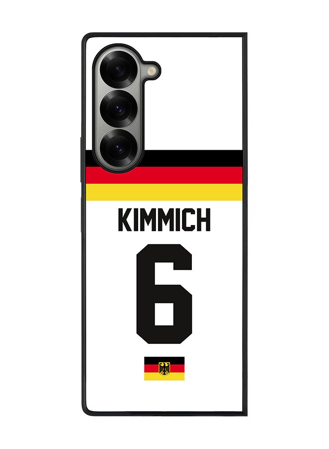 Stylizedd Rugged Black edge case for Samsung Galaxy Z Fold6, Slim fit Case Flexible TPU Gel Thin Cover - Football Team - Germany, Player Name - Kimmich - Image 1