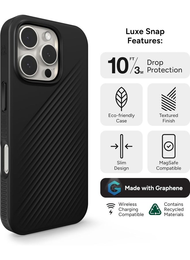 ZAGG Luxe Snap Case for iPhone 16 Pro Black - Image 3