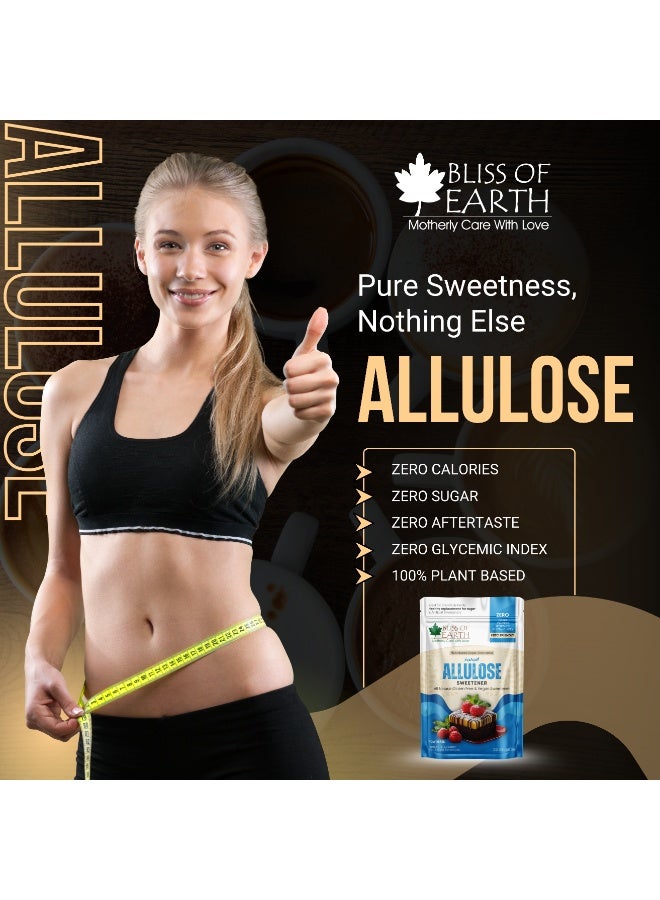 Bliss of Earth Allulose Powder 100g | Rare Sugar Sweetener | Zero Added Sugar | Low Calorie Sugar Substitute | Keto Friendly Sweetener | Diabetic Friendly Sugar Alternative | Baking, Coffee & Dessert Use | Vegan Non-GMO - Image 3