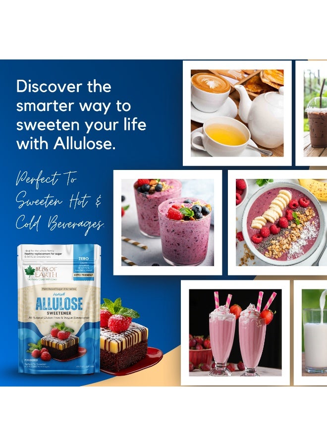 Bliss of Earth Allulose Powder 100g | Rare Sugar Sweetener | Zero Added Sugar | Low Calorie Sugar Substitute | Keto Friendly Sweetener | Diabetic Friendly Sugar Alternative | Baking, Coffee & Dessert Use | Vegan Non-GMO - Image 4