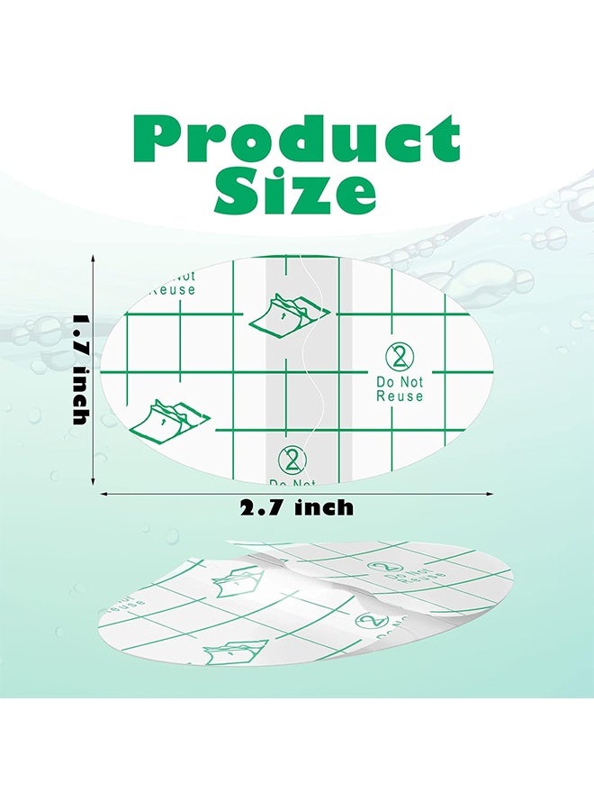 MXN 100 Pieces Transparent Baby Ear Stickers for Shower - Waterproof Newborn Sticker Disposable Patches Baby Shower Cap Ear Protection for Kid Showering Surfing Snorkeling Other Water Sport - Image 2