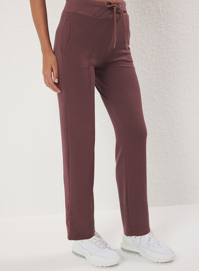 trendyol Brown Diver/Scuba Fabric Pocket and Tied Sports Knitted Sweatpants - Image 3