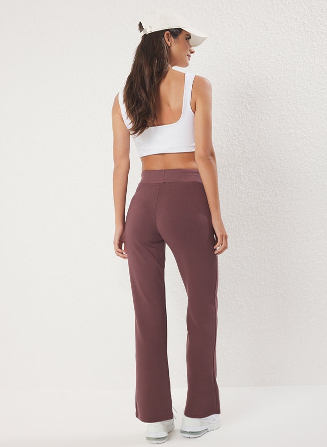 trendyol Brown Diver/Scuba Fabric Pocket and Tied Sports Knitted Sweatpants - Image 4