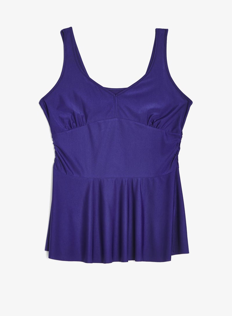 Ella Plus Plunge Neck Swimsuit With Skirt - Image 4