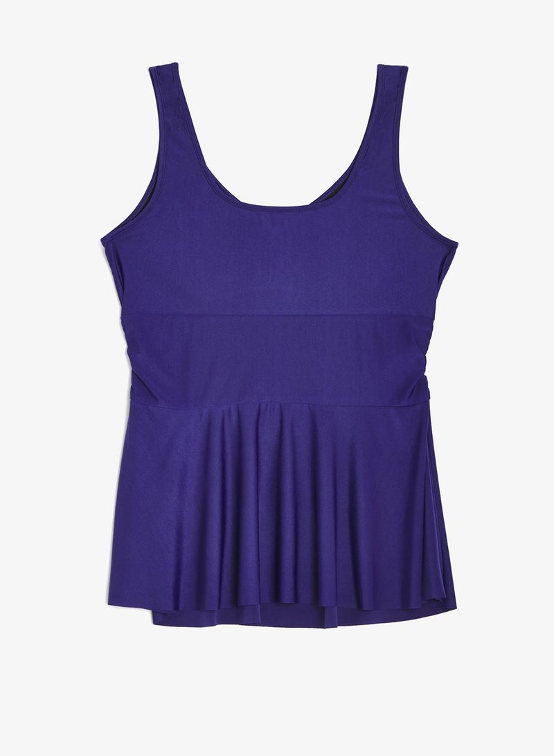 Ella Plus Plunge Neck Swimsuit With Skirt - Image 5