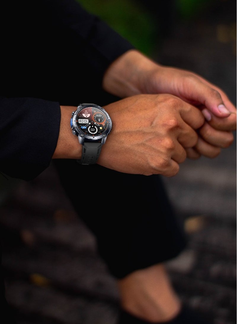 GREEN LION Vision GPS Smart Watch 1.43 inch AMOLED Display/ Working Time: 5 Days/ Built-in GPS / Smartwatch with Health Activity Tracking- Black - Image 2