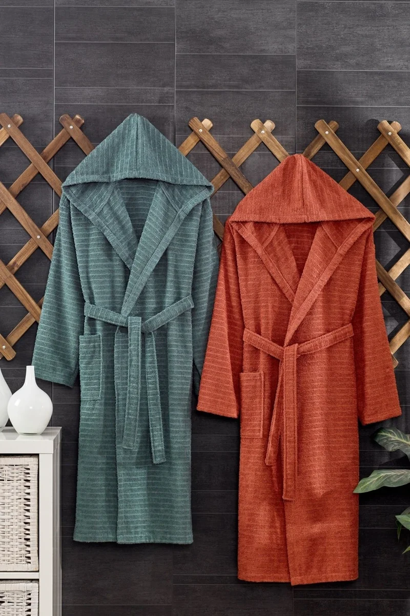 Casnack Quina 2-Piece Hooded Oversize Bathrobe Set
