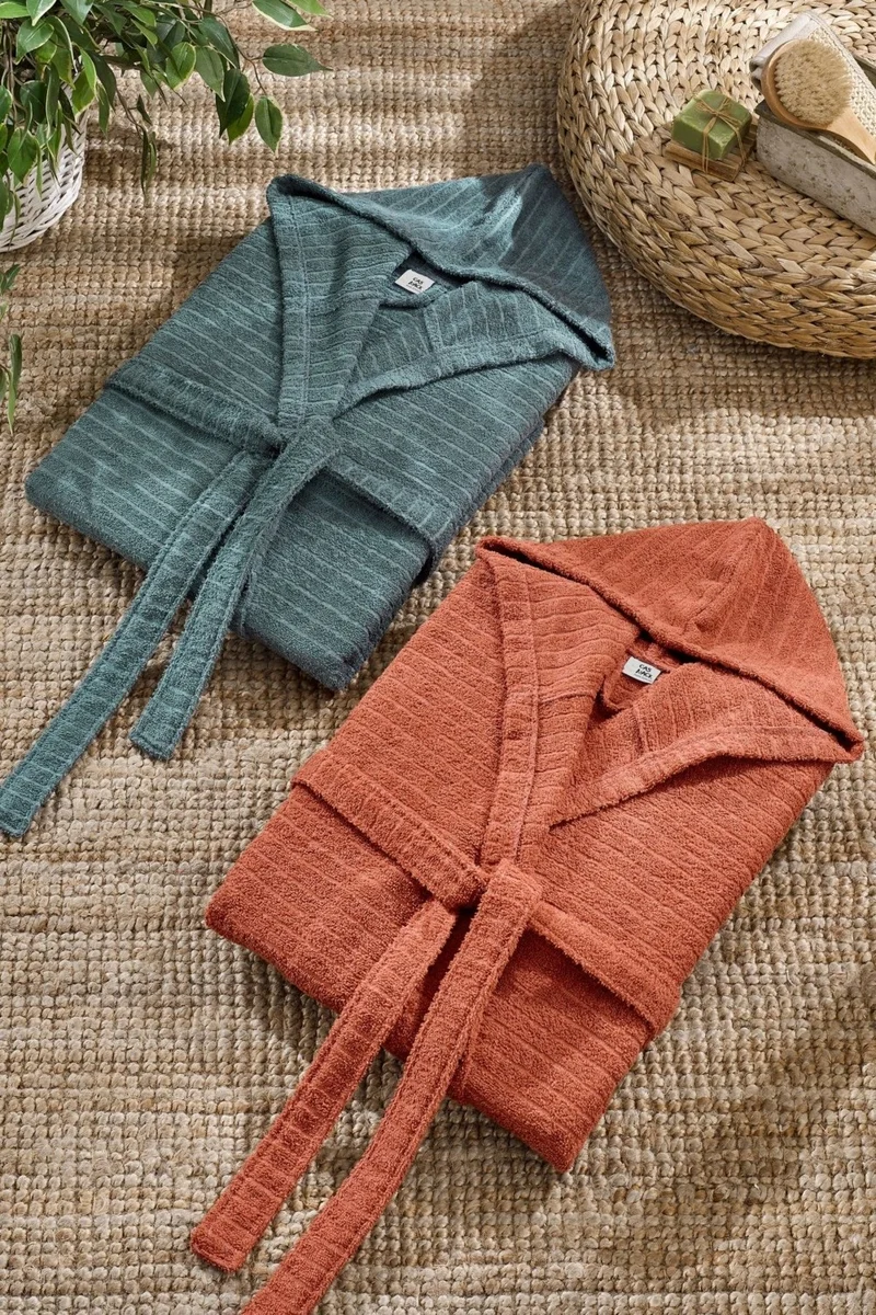 Casnack Quina 2-Piece Hooded Oversize Bathrobe Set