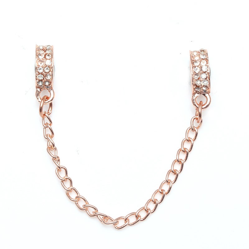 New simple DIY bracelet bracelet safety chain direct wholesale 08 Rose Gold